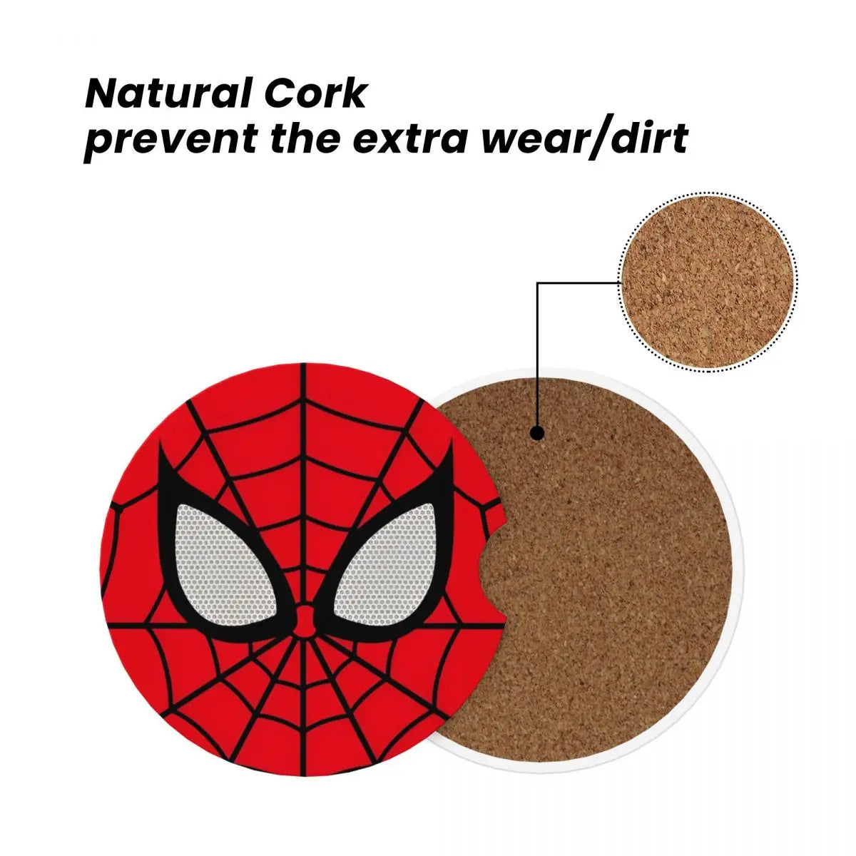 Dessous de Verre Spiderman Noir